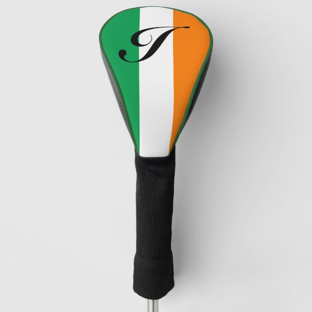 Couvre-club De Golf Drapeau irlandais de l'Irlande, chaussettes de cou (Devant)