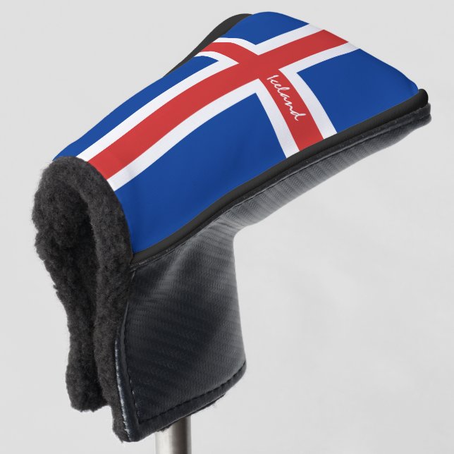 Couvre-club De Golf Drapeau Islande & Islande / Clubs de golf Couvertu (Devant 3/4)
