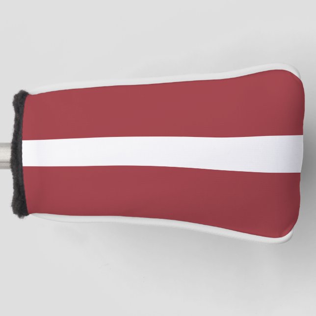 Couvre-club De Golf Drapeau Lettonie (Devant)