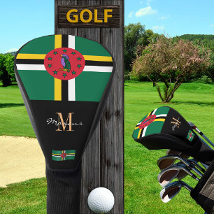Couvre-club De Golf Drapeau Monogramme & Dominique Clubs de Golf Couve