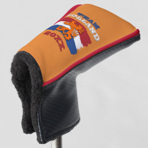 Couvre-club De Golf Drapeau néerlandais personnalisé Orange Lion Team