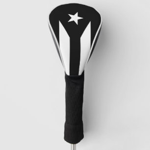 Couvre-club De Golf Drapeau noir de Porto Rico