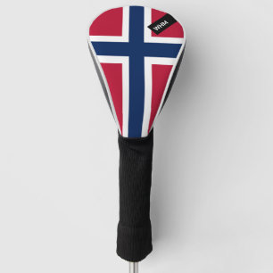 Couvre-club De Golf Drapeau norvégien - Couvercle de tête du club de g