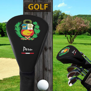 Couvre-club De Golf Drapeau péruvien & Golf Pérou sports Couvertures /