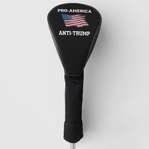 Couvre-club De Golf Drapeau Pro America Anti Trump Vintage USA
