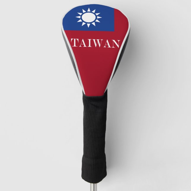Couvre-club De Golf Drapeau taïwanais (Devant)
