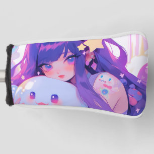 Couvre-club De Golf Dreamy Pastel Kawaii Magical Anime Girl Esthétique