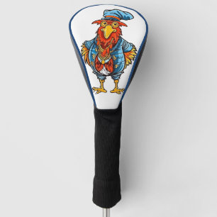 Couvre-club De Golf Drôle Bossy Cartoon Rooster