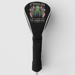 Couvre-club De Golf Drôle d'élection 2024 Cthulhu pour Président