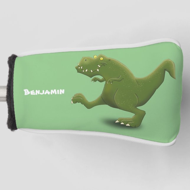 Couvre-club De Golf Drôle T rex dinosaure dessin animé humour (Devant)