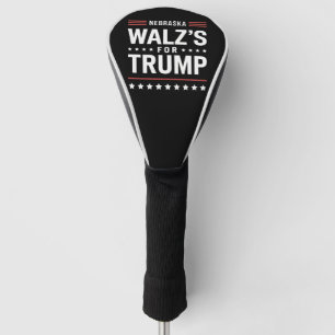 Couvre-club De Golf Drôle Trump Vance Walz's Pour Trump Nebraska