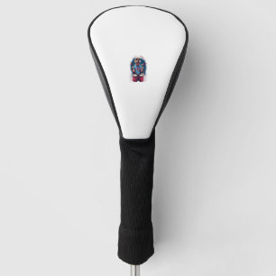 Couvre-club De Golf Drummer Rocker Labrador Retriever Chien Drummer