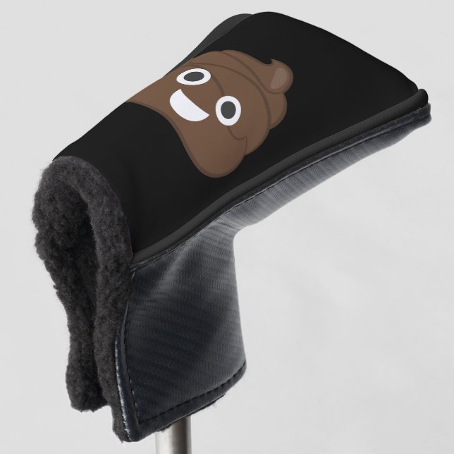 Couvre-club De Golf Dunette Brown idiote folle Emoji (Devant 3/4)