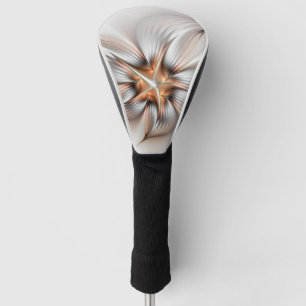 Couvre-club De Golf Élégance florale Art Abstrait fractal moderne