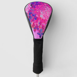Couvre-club De Golf Elégant Fuchsia et bleu foncé Limelight Hydrangea