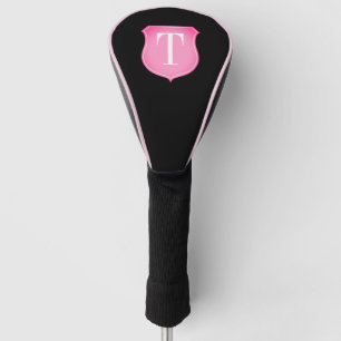 Couvre-club De Golf Élégant monogramme personnalisé femme conducteur d