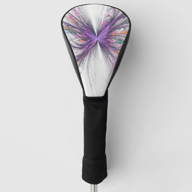 Couvre-club De Golf Élégant papillon fractal (Devant)