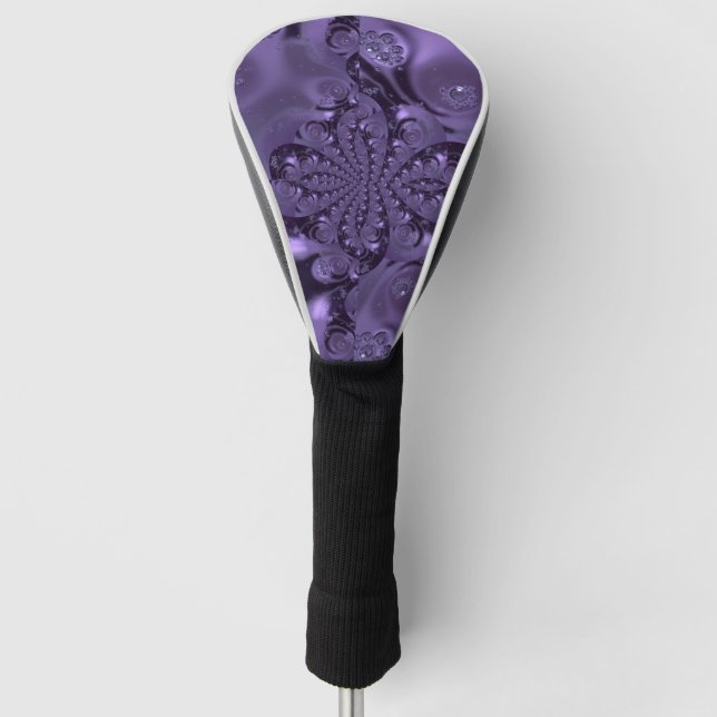 Couvre-club De Golf Élégante étincelle Royale Purple Liquide (Devant)