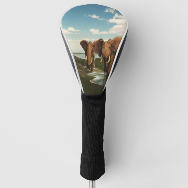 Couvre-club De Golf Eléphant (Devant)