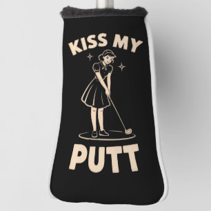 Couvre-club De Golf Embrasse Mon Putt Rétro Vintage 1940 Amoureux de G