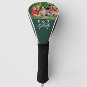 Couvre-club De Golf Emerald Green Nom Personnalisé Clubs Et Ball Photo