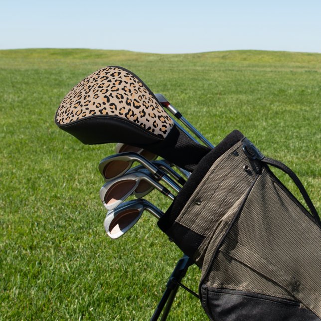 Couvre-club De Golf Empreinte de léopard, Spots de léopard, Leopard Br (In Situ)