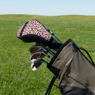 Couvre-club De Golf Empreinte de léopard, Spots, Leopard Rose, Votre N