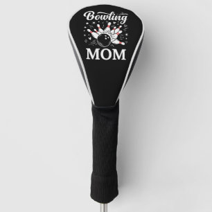 Couvre-club De Golf Épingles de cœur de maman de bowling Ligue drôle F