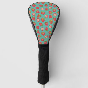 Couvre-club De Golf Été Fraise Green & Red Golf Head Coque