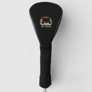 Couvre-club De Golf Ew Personnes Retro Chat Drôle Vintage Anti Social 