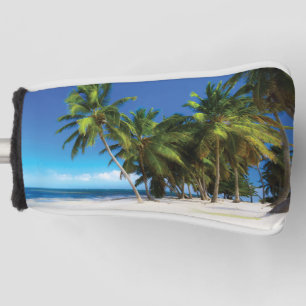 Couvre-club De Golf Exotic beach throw pillow