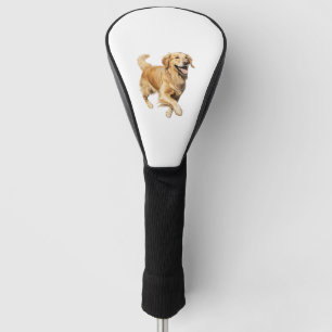 Couvre-club De Golf Exubérant Golden Retriever Playtime - Chien dynami