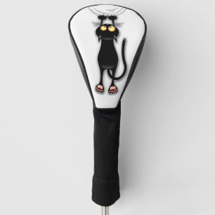 Couvre-club De Golf Fabric de Cat funny