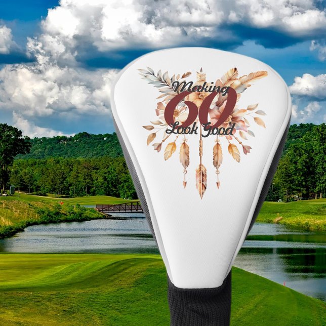 Couvre-club De Golf Faire paraître 60 beau 60e anniversaire Rustic Boh (Créateur téléchargé)
