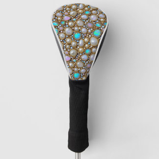 Couvre-club De Golf Fancy Pearl, Opal et Gems