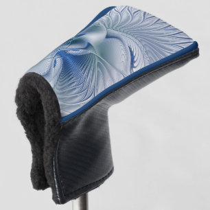 Couvre-club De Golf Fantaisie dynamique Abstrait Tons bleus Art fracta