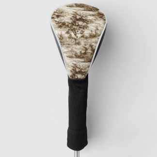 Couvre-club De Golf Farmhouse Pumpkin Harvest Countryside Toile (9)