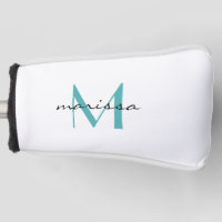 Femme personnalisée Nom Turquoise Monogramme Putte
