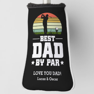 Couvre-club De Golf Fête des pères Rétro Meilleur papa Par Par Par