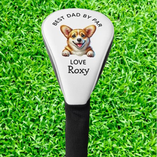 Couvre-club De Golf Fête du Père Corgi (Celebrate Dad with a Corgi-tastic Father’s Day golf head cover. Add joy to his game  )
