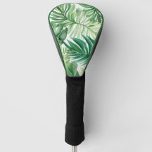 Feuille tropicale Motif Golf Head Cover