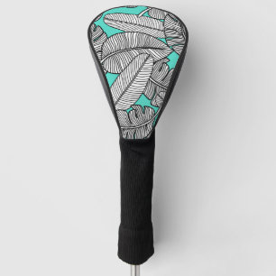 Couvre-club De Golf Feuilles tropicaux Monstera Golf Head Cover
