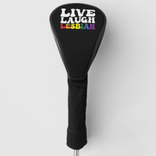 Couvre-club De Golf Fière de vivre drôle lesbienne LGBT Groovy