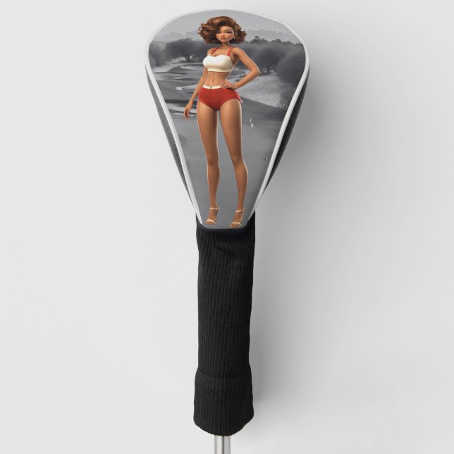 Couvre-club De Golf Fille de la vieille époque (Devant)
