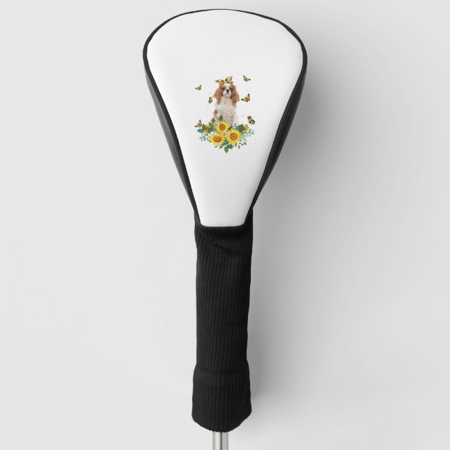 Couvre-club De Golf Filles Femmes Maman Cavalier King Charles Spaniel  (Devant)