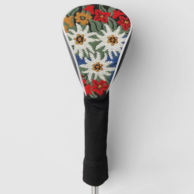 Couvre-club De Golf Fleur alpine suisse Edelweiss (Devant)