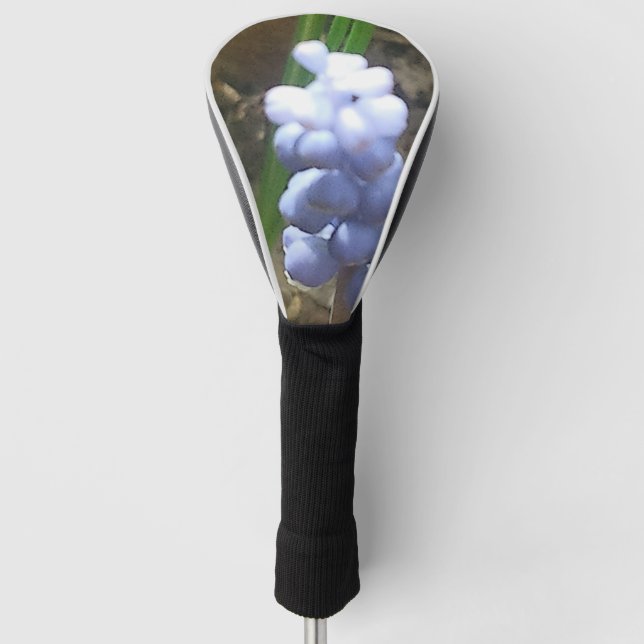 Couvre-club De Golf Fleur bleue (Devant)
