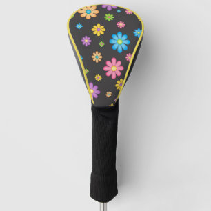Couvre-club De Golf Fleur colorée Power Hippie