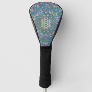 Couvre-club De Golf Fleur De Vie - Mandala India Style 1