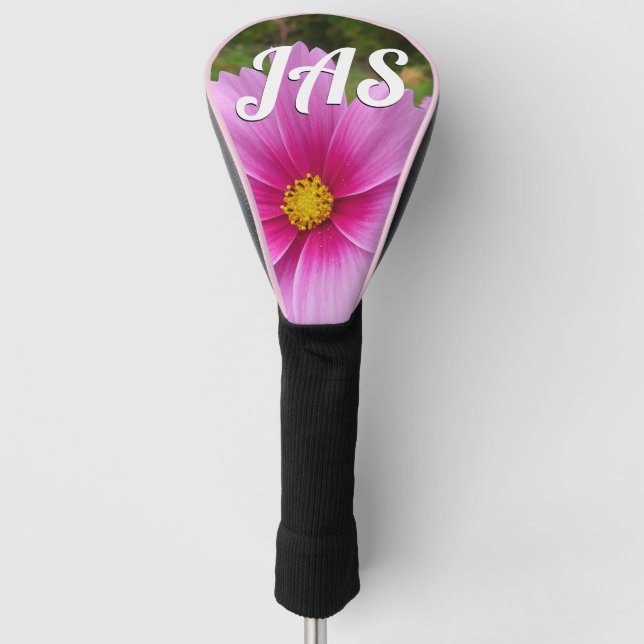 Couvre-club De Golf Fleur sauvage de fleurs Cosmos roses (Devant)